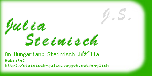 julia steinisch business card